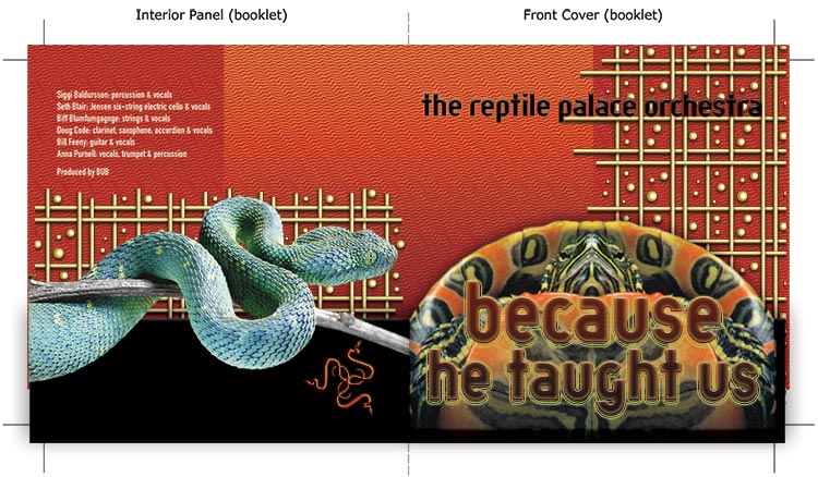 Bogus CD Cover for the Reptile Palace Orchestra: Front