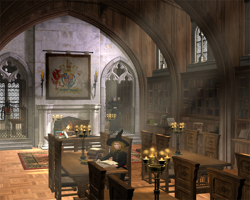 Habitat, Too: the Hogwarts Library